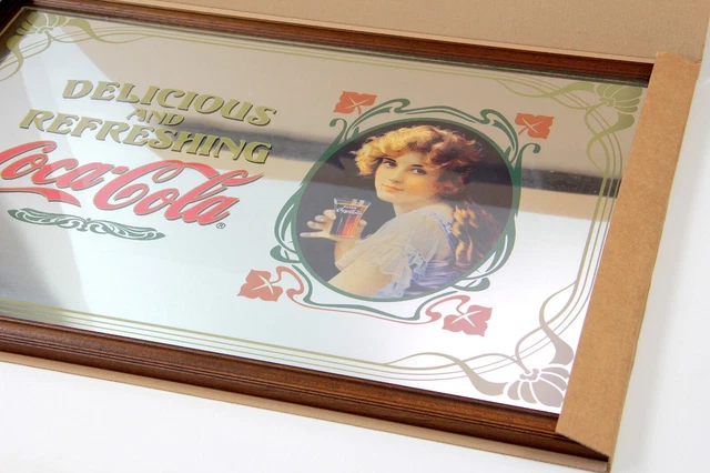 Coca Cola Specchio Vintage Quadro Decorativo Merchandise Ufficiale da Collezione