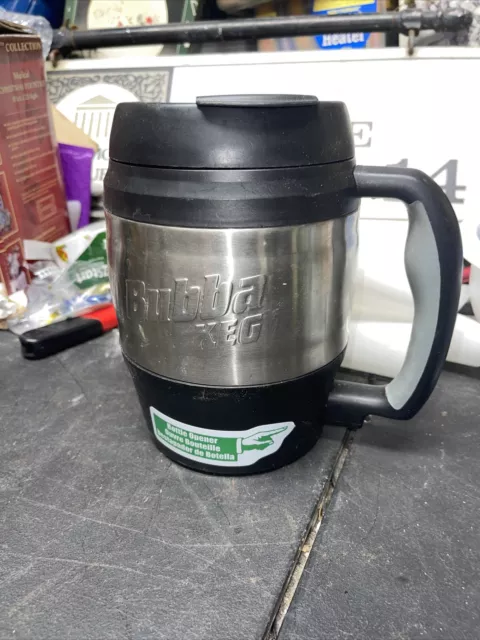 Bubba Keg 52" Insulated Travel Mug Black & Stainless Bottle Opener USED