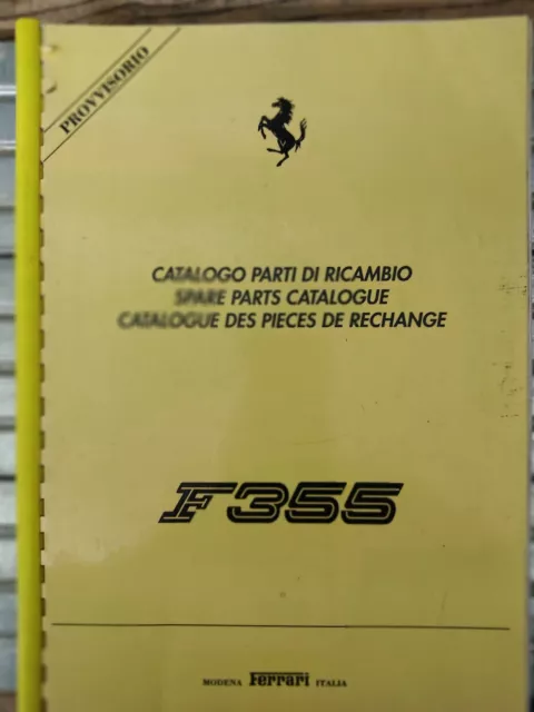 Ferrari F355 original1994 Spare Parts Catalogue,Pieces de Rechange,Lista Ricambi