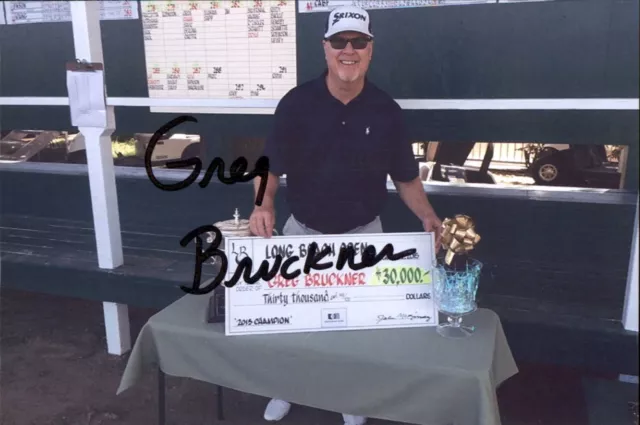 Greg Bruckner Signed 4x6 Photo PGA Tour Professional Golfer Golf Augusta