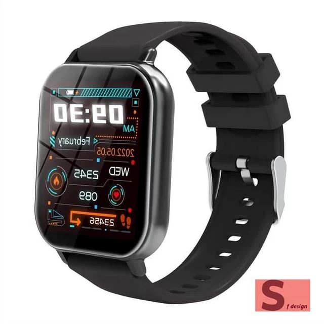 Celly TRAINERMOON, Smartwatch Fitness, Orologio Smartwatch Donna e Uomo con Cardiofrequenzimetro da Polso, Monitoraggio Salute e Attività, Display 1.28'' Full Touch, Impermeabile IP67