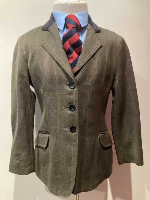 CHILD S ALEXANDER JAMES Green Tweed Show Jacket Size 26 144 55.00 PicClick UK