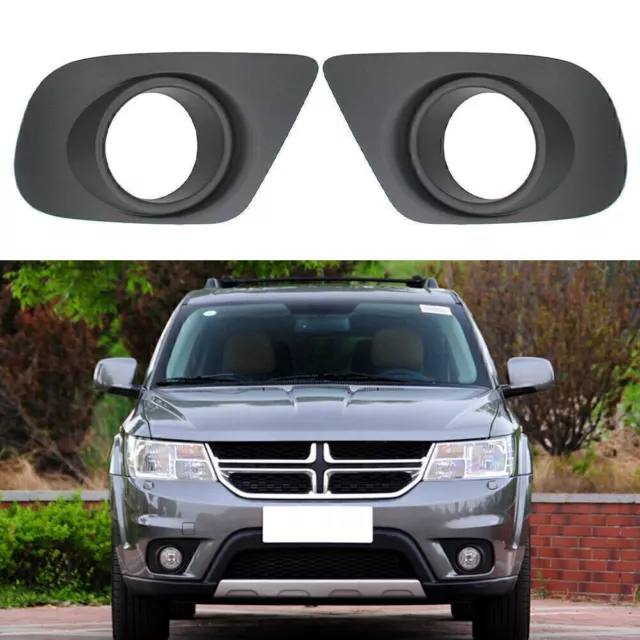 Front Left Side Fog Light Cover For DODGE JOURNEY CHRYSLER 200 2011 - 2020 Black