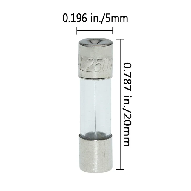 150 Pièces Fusible Verre différents Ampère 5X20Mm Kit D'Assortiment De Fusibles 4