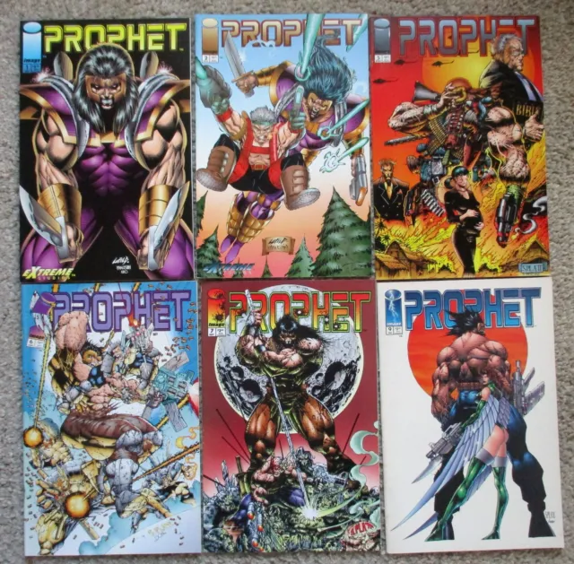(6) Issues PROPHET #s 1,2,5,6,7,9 (1993 1st Series) Image - Liefeld, Platt VF-NM