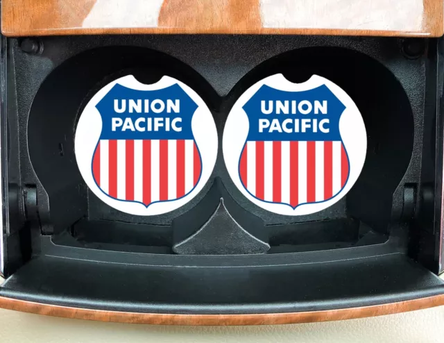 Union Pacific Railroad Car Coasters set of 2