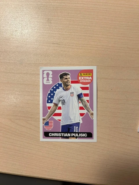 Parallel Panini Sticker PANINI WORLD CUP 2026 Pink Parallel Extra Sticker - Christian Pulisic ...