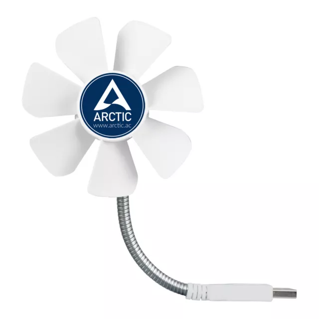 Ventilateur de bureau USB silencieux Arctic Cooling Breeze flexible réglable 1700 tr/min