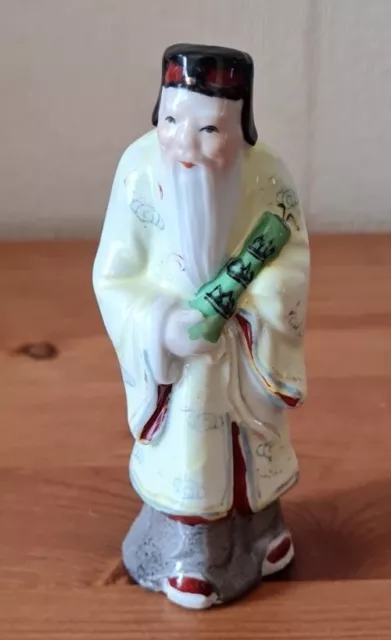 Vintage Chinese Immortal Wise Man Figurine