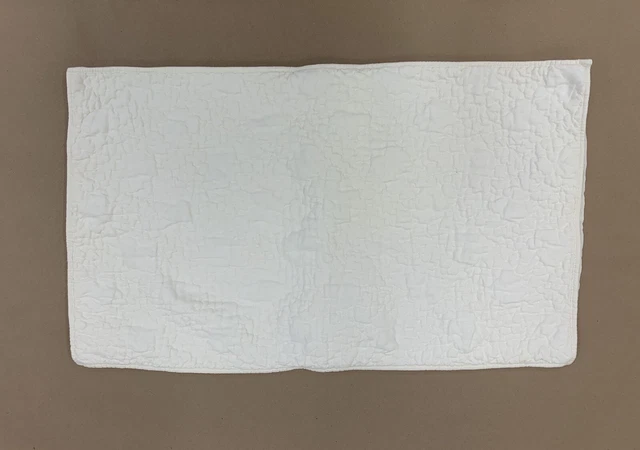 Restoration Hardware RH Stonewashed Belgian Linen Quilted KING Sham Winter White