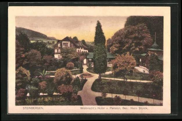 Steinbergen, Wolbrecht´s Hotel u. Pension, Ansichtskarte