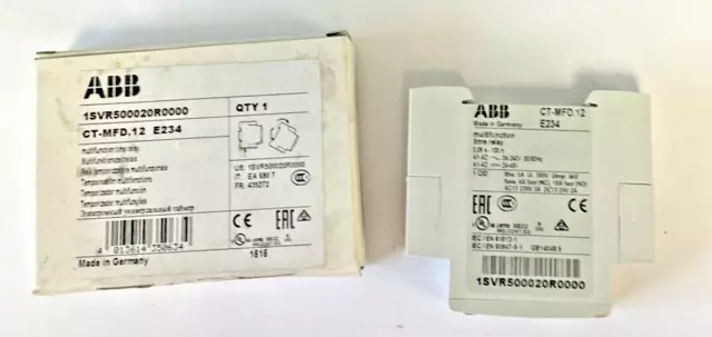 Abb 1Svr500020R0000 Time Delay Relay Ct-Mfd.12 E234