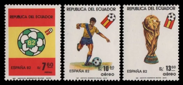 Ecuador 1981 - Mi-Nr. 1909-1911 ** - MNH - Fußball / Soccer, football