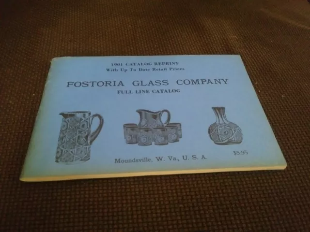 1901 Fostoria Glass Catalog Reprint