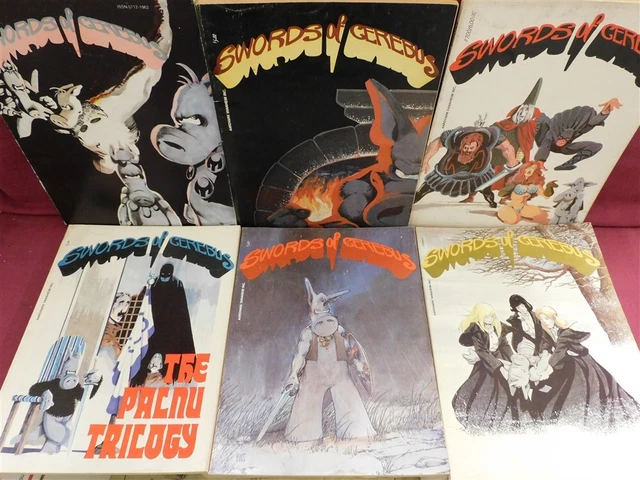 Swords Of Cerebus Vol.1-6 Aardvark Vanaheim Tpb Comic Set Complete 1981 Vg/Fn