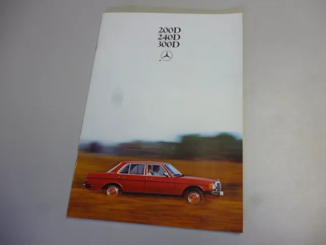 Catalogue Brochure de Vente Mercedes-Benz 200D 240D 300D +Tarif 1975 TBE