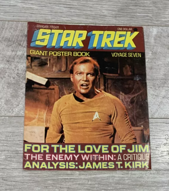 Star Trek Giant Poster Book UK Edition Voyage Seven 1970s