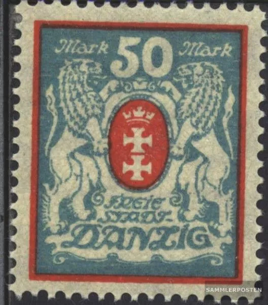 Danzig 127Y postfrisch 1923 Großes Wappen