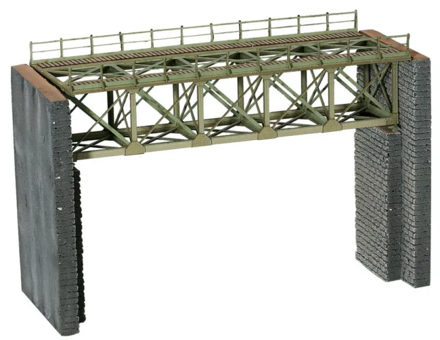 NOCH 67038 Stahlbrücke mit Brückenköpfen