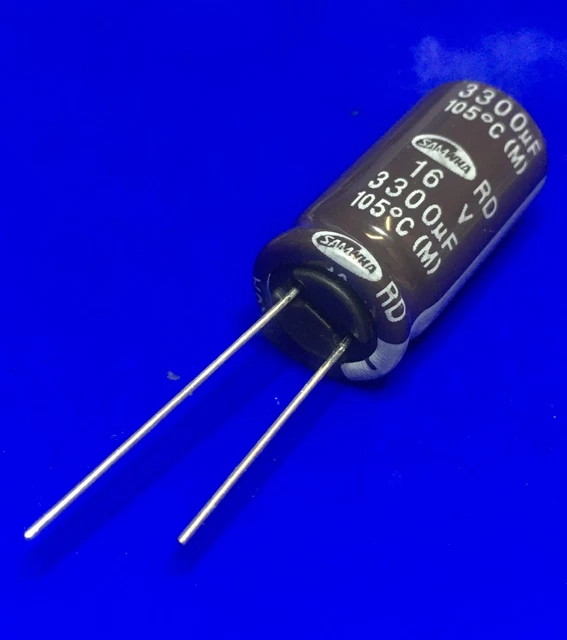 Samwha 3300uF 16V Condensatore Elettrolitico Ø13x25mm THT