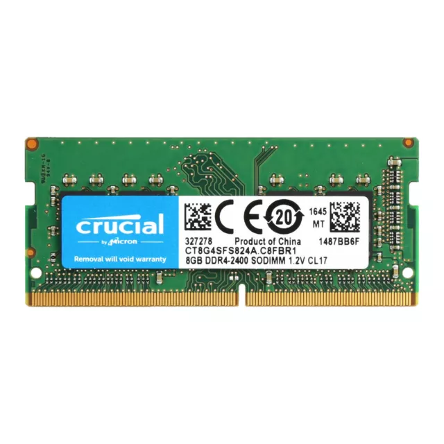 CRUCIAL DDR4 8GB 2400 MHz PC4-19200 Laptop Notebook Memory RAM 260-Pin SODIMM