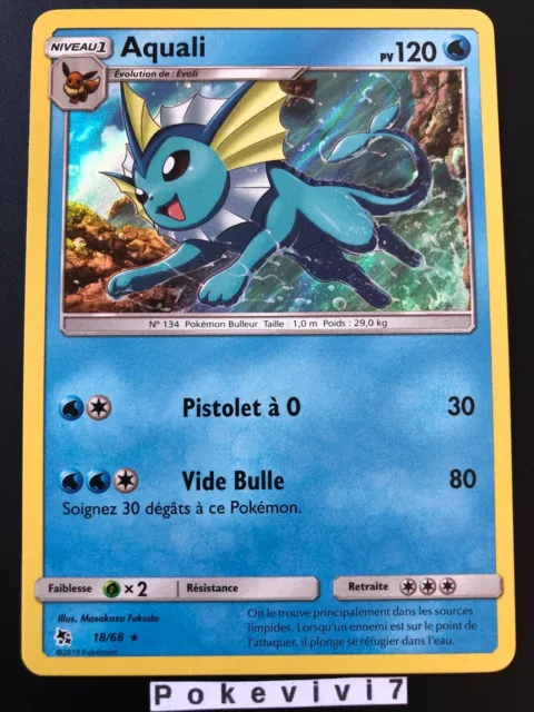 Pokemon Card AQUALI 18/68 Holo Sun & Moon 11.5 SL11.5 FR NEW