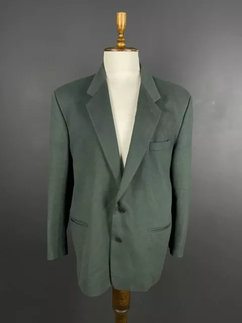 Vintage Missoni Uomo Italy Green Two Button Sport Coat Size 56