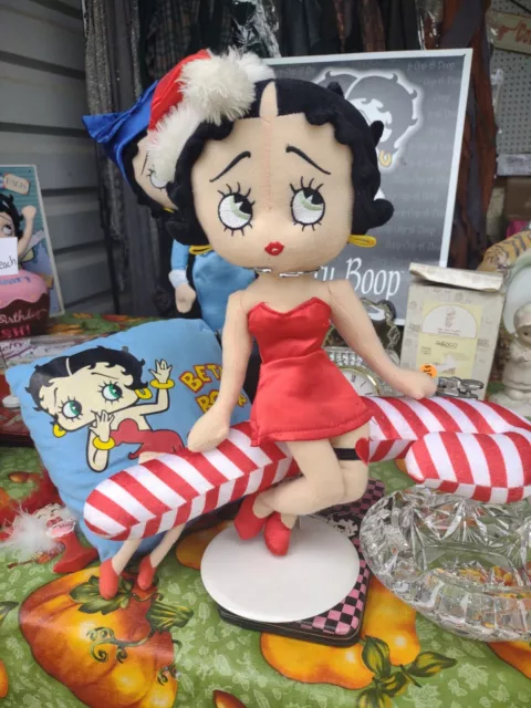 Betty Boop CANDY CANE Plush Doll w/ Stand!  Sugarloaf 2009 King Features