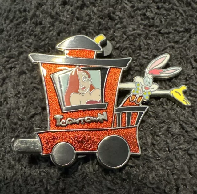 Disney Dlr Disneyland Resort Train Mystery Toontown Roger & Jessica Chase Pin Lr