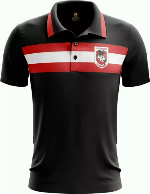 St George Illawarra Dragons NRL 2019 Advantage Polo Shirt Sizes S-5XL! W19