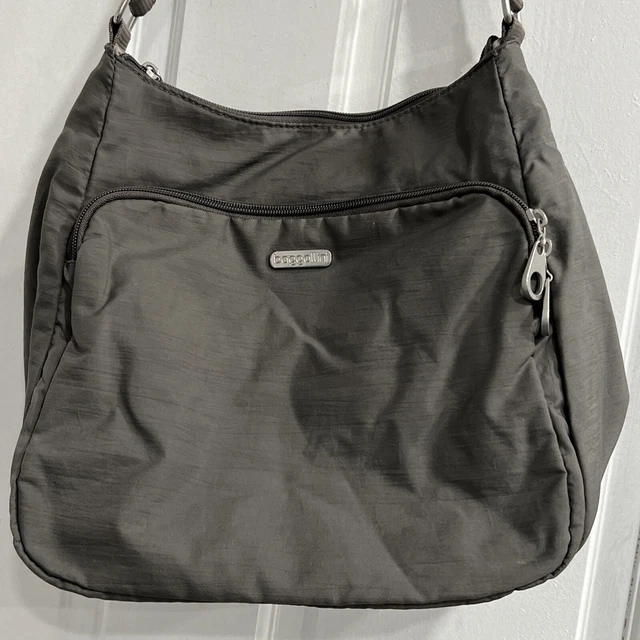 Baggallini Gray Adjustable Crossbody Shoulder Bag Purse