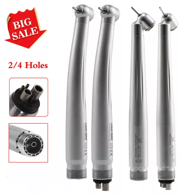 Dental 90° /45° Surgical High Speed Handpiece Push button 2/4 Holes / Rotor Bis