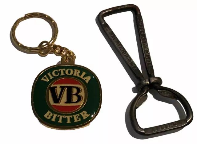 VB Victoria Bitter & Victoria Pale Ale Key Ring & Bottle Opener (2) Rare Vintage