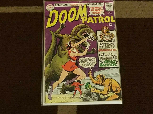 Doom Patrol #100 (1965, Dc) 2Nd & Origin Of Beast Boy, Hot Key! Teen Titans