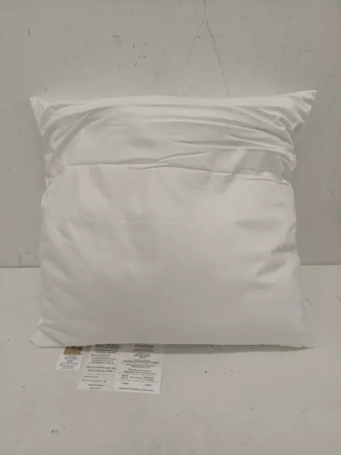 Inserto de almohada sintética de 18""x18 Nueva con etiquetas suciedad menor