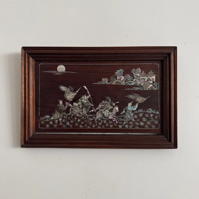 Croix Apostolique En Acajou Et Nacre - XIXe Siècle - Macao Tonkin Indochine