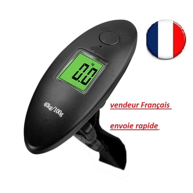 Balance Électronique Suspendue 300kg - Pèse-Bagages Numérique, écran LCD