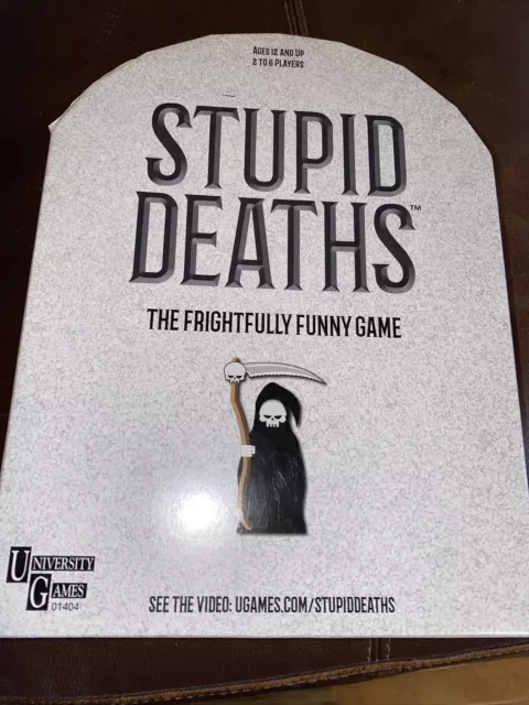 University Games Stupid Deaths The Party Game, Funny Card Game & Board Game VGC