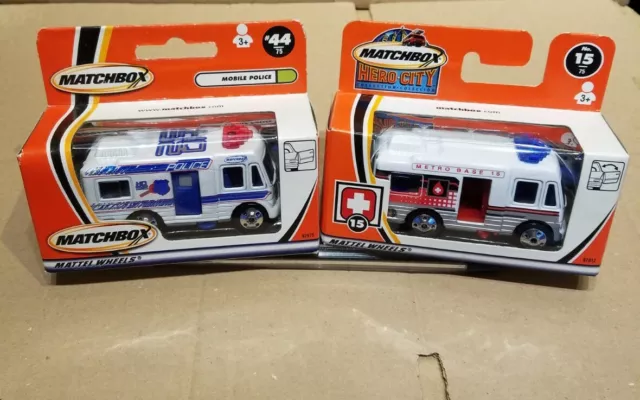 Matchbox Mobile Police & Blood Mobile , New/Boxed