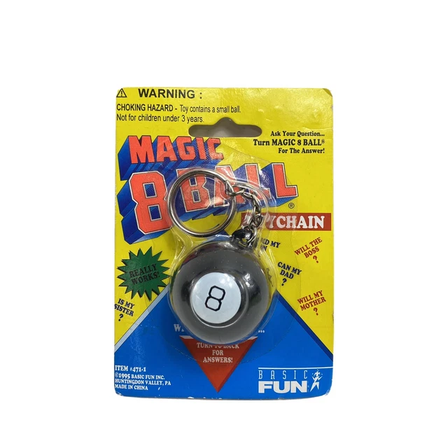 Mini magic 8 ball keychain on sale