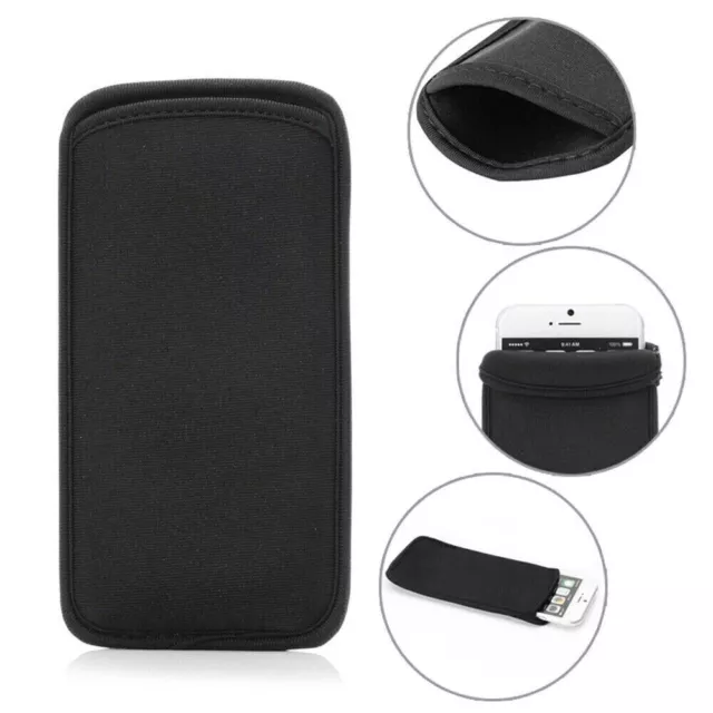 Universal Mobile Phone Pouch Case Neoprene Soft Cover Shockproof For Samsung