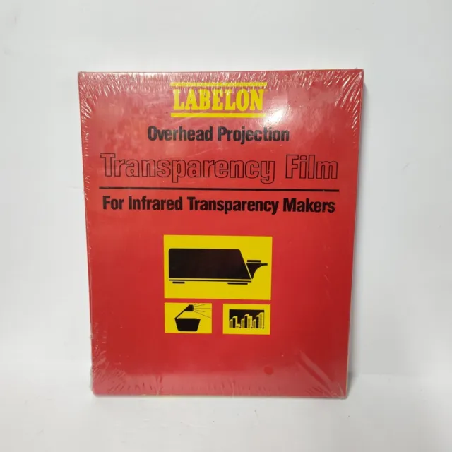 Labelon Overhead Projection Transparency Film TR-80RB, 100 Sheets