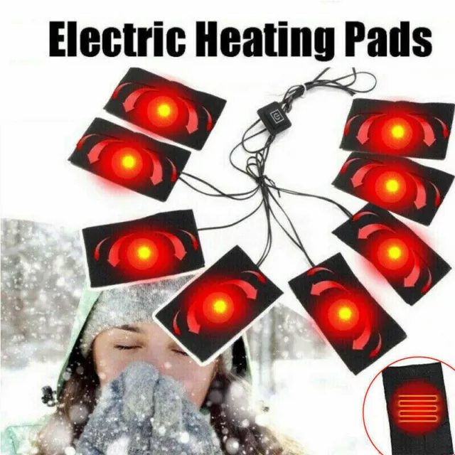 Waterproof USB Electric Heating Pad Jacket Vest Clothes Heater Winter Warmer