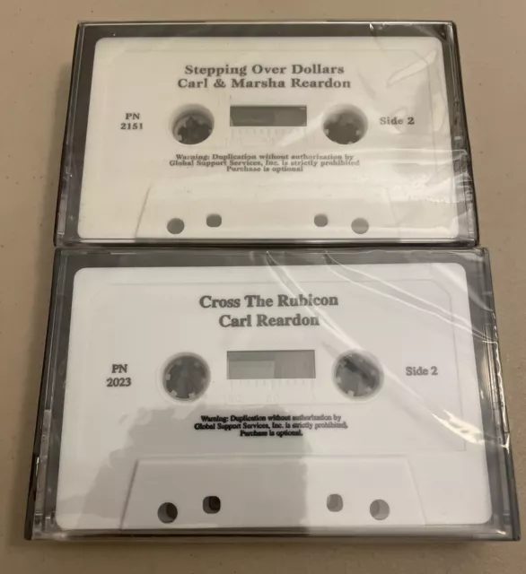 (2) Carl & Marsha Reardon • Amway Cassette Seminar Tapes • Cross The Rubicon +