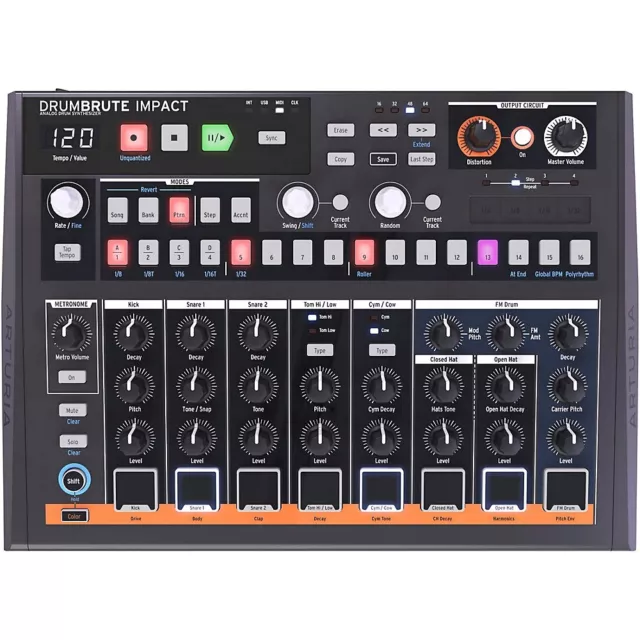 Arturia DrumBrute Impact Analog Drum Machine