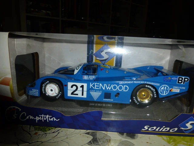 Voiture Porsche 956 LH 24H Du Mans 1983 - Modèle 1/18 SOLIDO, Métal/plastique, Bleu, Neuf