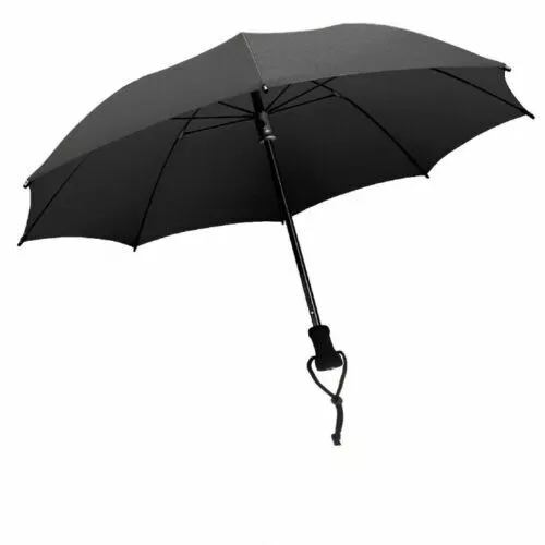 Euroschirm Birdiepal Durable Trekking Umbrella With Compass - Black