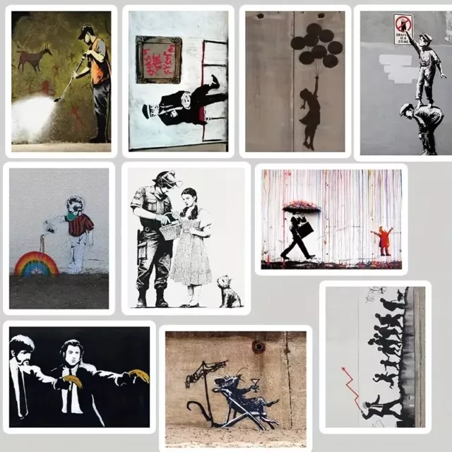 Autocollants Bansky à seulement 1 € - Envoi de France immédiat