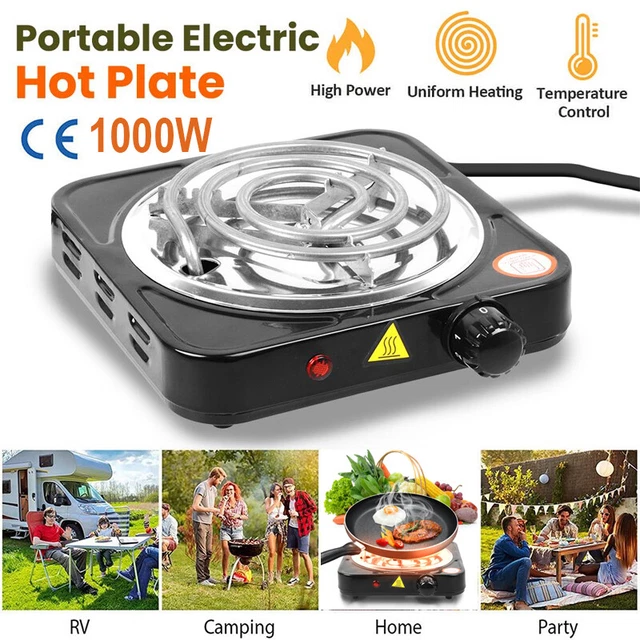SINGLE BURNER HOT Plates 1000W Electric Countertop Stove for Cooking