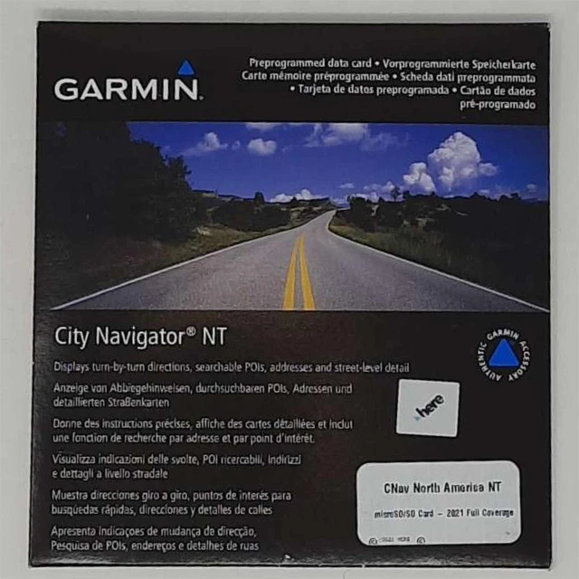GARMIN CITY NAVIGATOR Nord America NT MICROSD / SD CARD │ Pour GPS